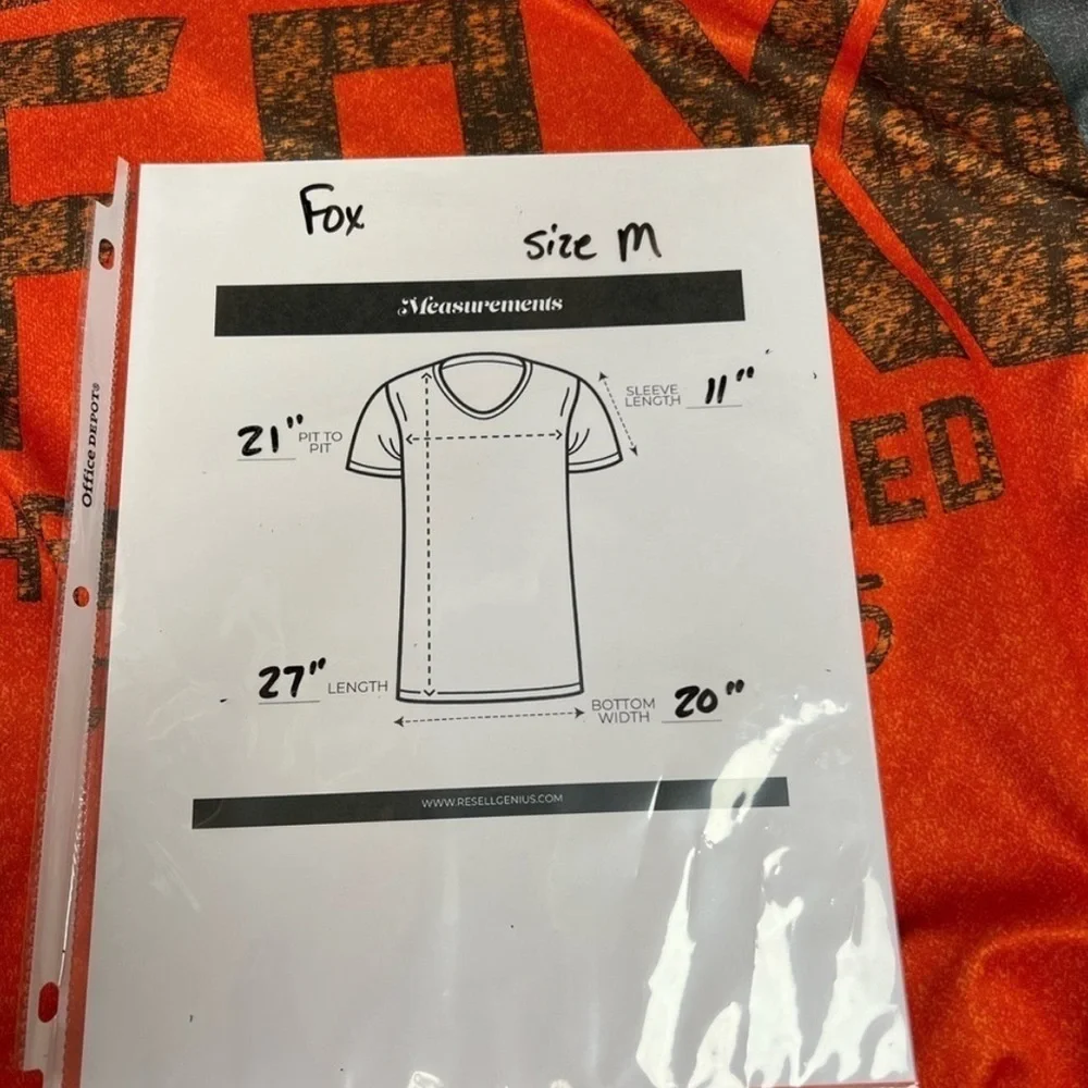 Fox Racing Orange and Black Jersey - Picture 4 of 5